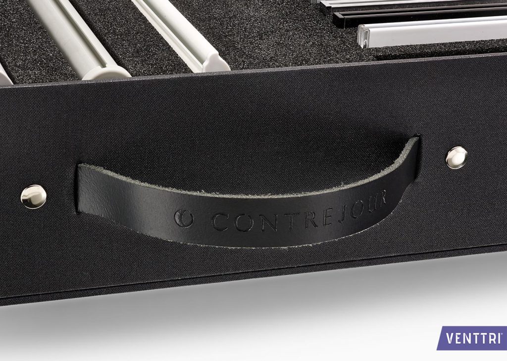 HOUDERCO Edelstein Präsentationsbox - Silberner Schmuckdisplay Mit Deckel