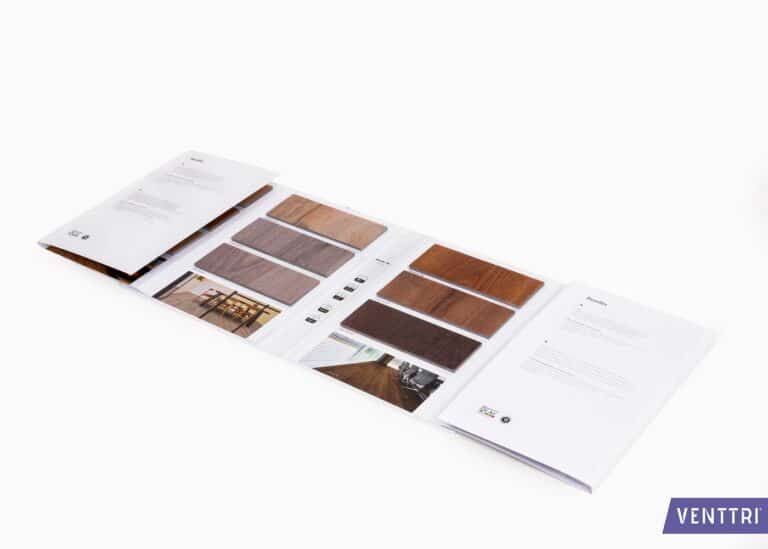 2-fach Musterkarten in einer Präsentationsmappe