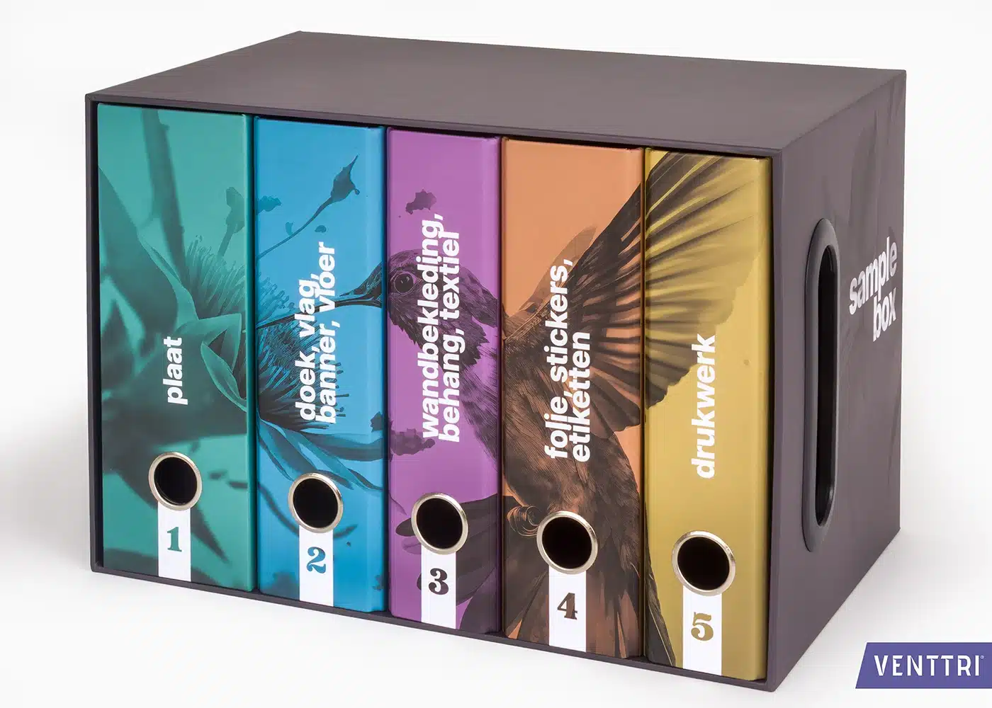 Luxus-Aufbewahrungsbox mit 4 Mappen und 1 Box